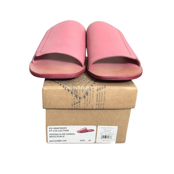 *SOLD* NIB! Free People Verona Slide Sandals in Watermelon - Size EU 38 - Picture 8 of 9